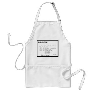 Hur gör jag Kärlek Bacon Apron för manar eller kvi Förkläde