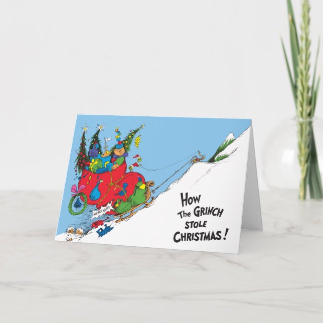 Hur Grinch stal jul! Helgkort (Framsida)