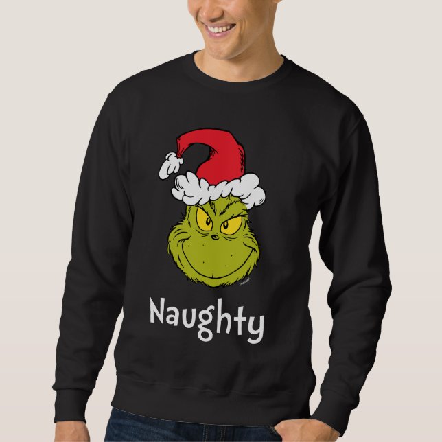 Hur Grinch stal julen | Elak Grinch Lång Ärmad Tröja (Framsida)