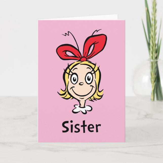 Hur Grinch stal julen | Grinch syster Kort (Framsida)