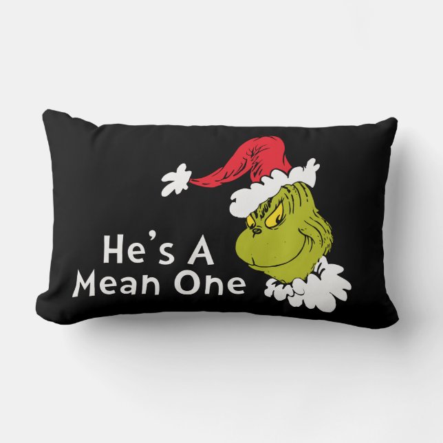 Hur Grinch stal julen | Han är en elak en Lumbarkudde (Framsida)