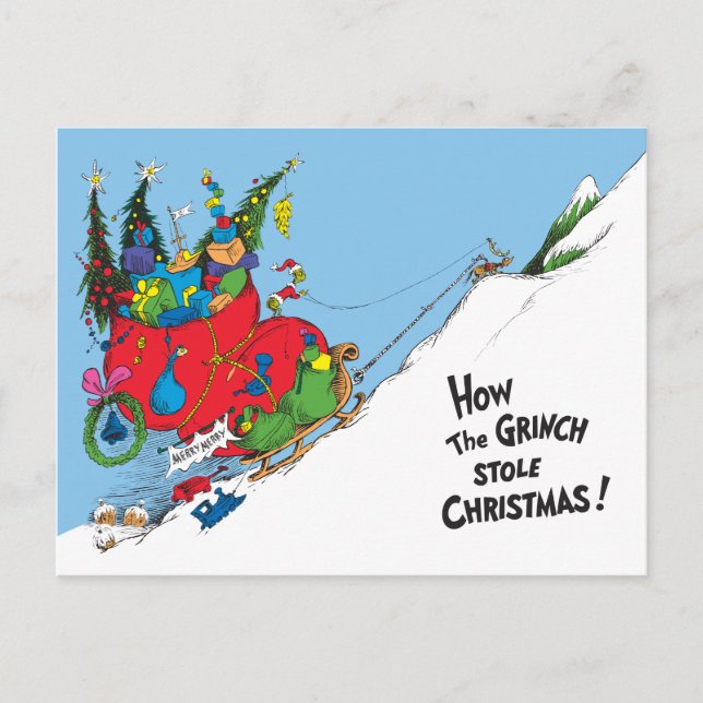 Hur Grinch stal julen! Helg Vykort (Framsida)