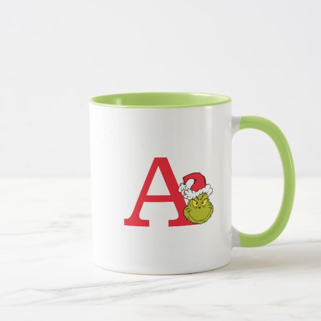 Hur Grinch stal julen | Monogram A Mugg (Höger)