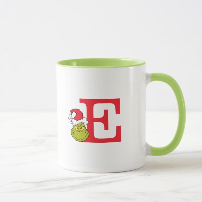 Hur Grinch stal julen | Monogram E Mugg (Höger)