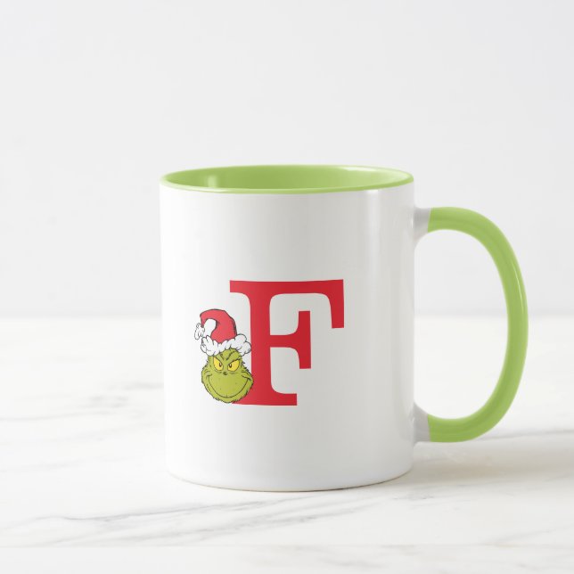 Hur Grinch stal julen | Monogram F Mugg (Höger)