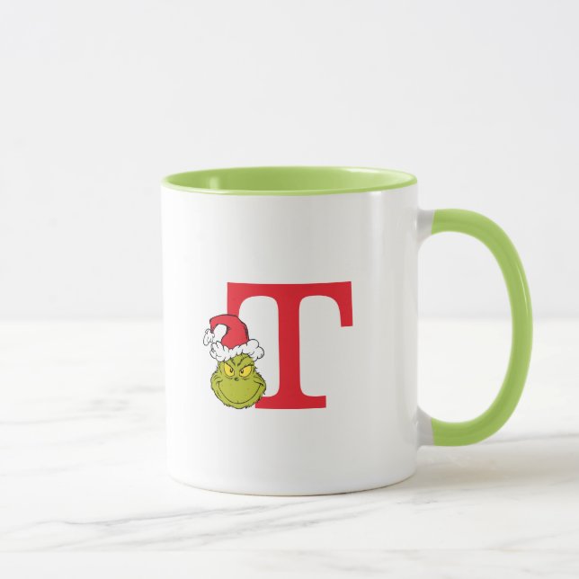 Hur Grinch stal julen | Monogram T Mugg (Höger)