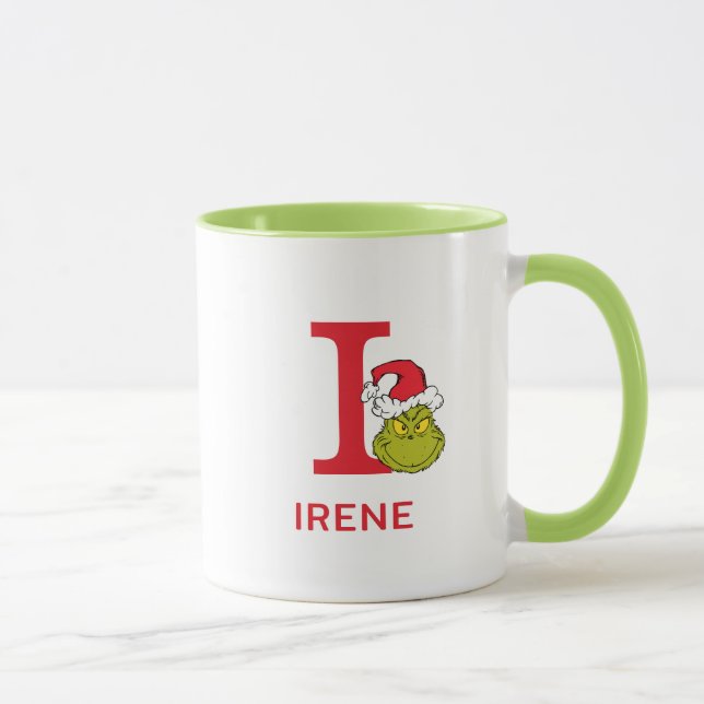Hur Grinch stal julen | Namn & Monogram I Mugg (Höger)