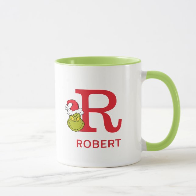 Hur Grinch stal julen | Namn & Monogram R Mugg (Höger)
