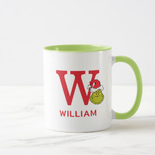 Hur Grinch stal julen   Namn & Monogram W Mugg