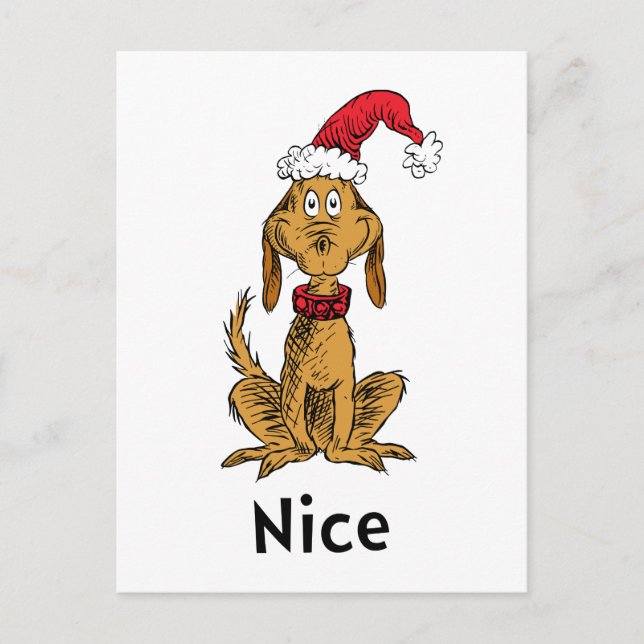 Hur Grinch Stjäl Julen | Max är Snäll Vykort (Framsida)
