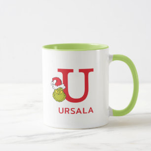 Hur Grinch Stjäl Julen Namn & Monogram U Mugg