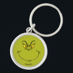 Hur Grinch Stole jul Ansikte? Rund Silverfärgad Nyckelring<br><div class="desc">Helgdagarna kommer inte att vara klara utan Grinch!  HUR GRINCH STOLE CHRISTMAS är en klassisk berättelse om en stad som heter WHO-ville och hur julstämningen kan smälta till och med de kallaste hjärtan.</div>