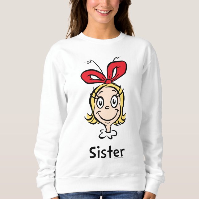 Hur Grinch Stole-jul | Grinch Sister T Shirt (Framsida)