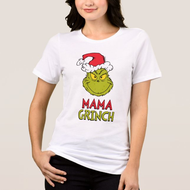 Hur Grinch Stole-jul | Mamma Grinch T Shirt (Framsida)