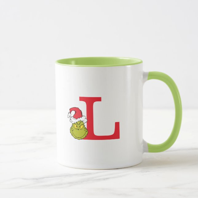 Hur Grinch Stole-jul | Monogram L Mugg (Höger)