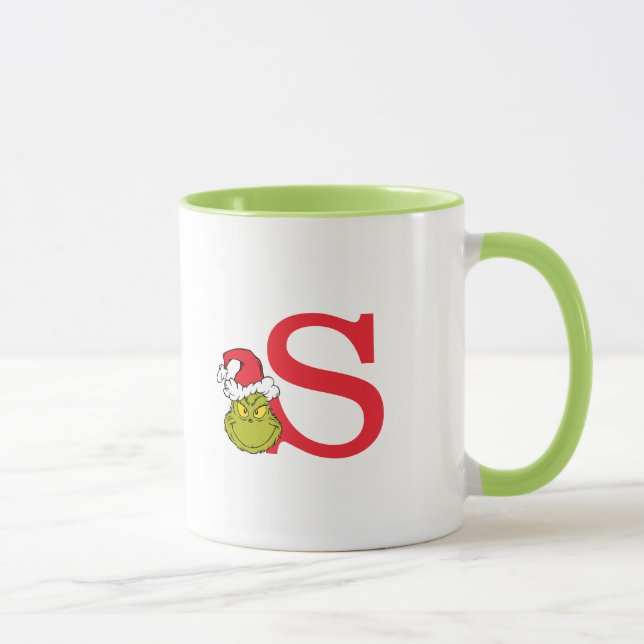 Hur Grinch Stole-jul | Monogram S Mugg (Höger)