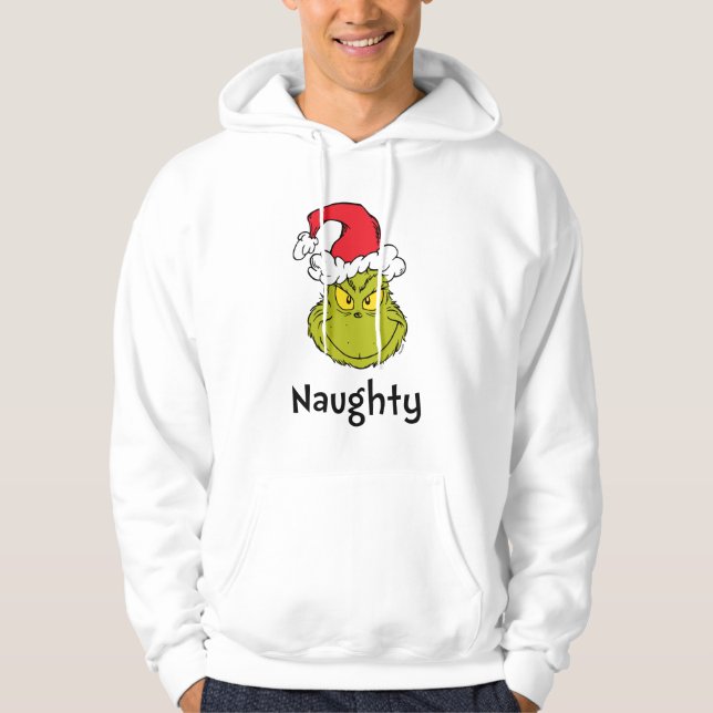 Hur Grinch Stole-jul | Naughty Grinch Hoodie (Framsida)
