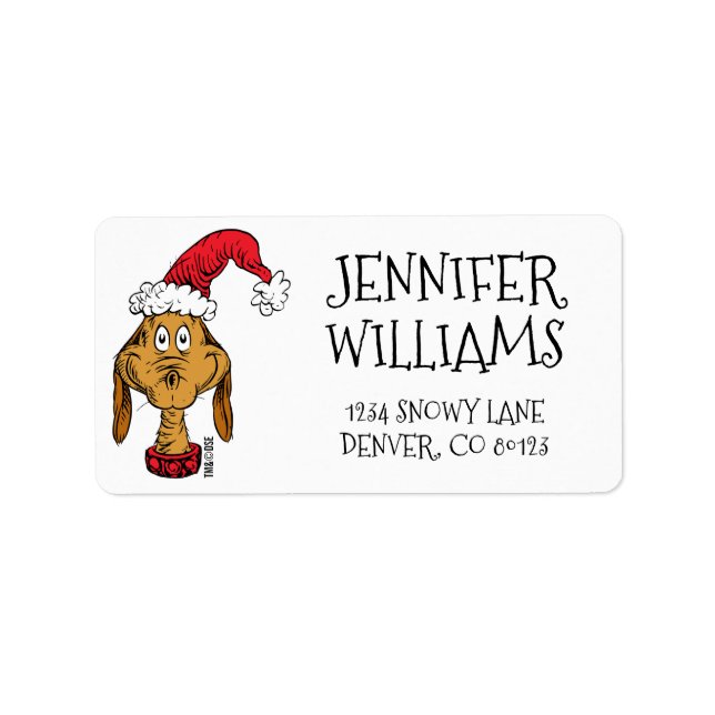 Hur Grinch Stole-julen? | Max. Nice Adressetikett (Framsidan)