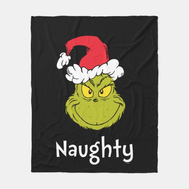 Hur Grinch Stole-julen? | Naughty Grinch Fleecefilt (Framsidan)