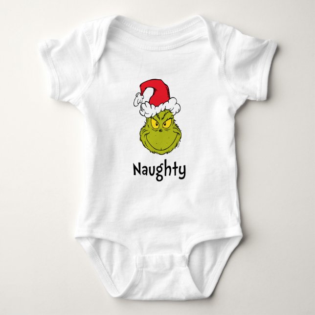 Hur Grinch Stole-julen? | Naughty Grinch T Shirt (Framsida)