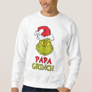 Hur Grinch Stole-julen?   Pappa Grinch T-Shi Lång Ärmad Tröja