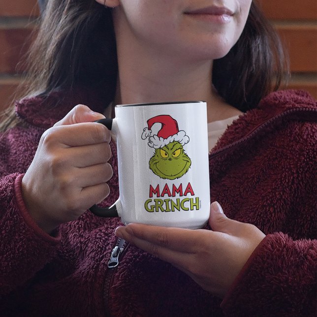 Hur Grinch Stole-julen? | PAPPA MAMMA Mugg (Person holding mug)