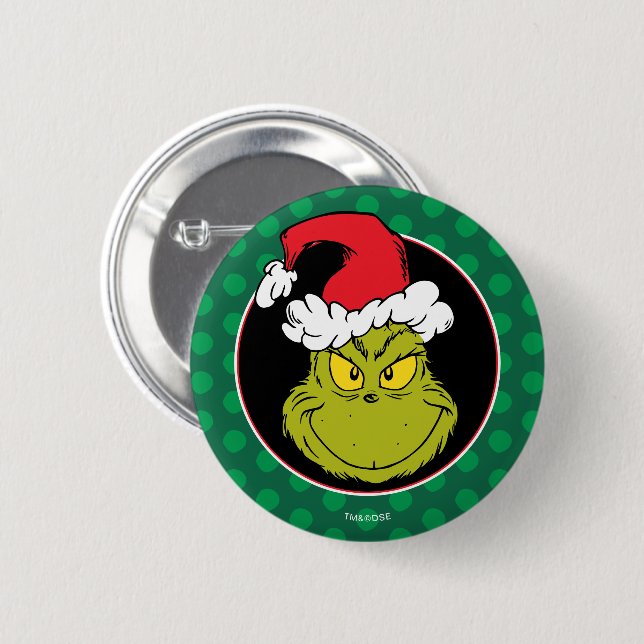 Hur Grinchen stal julen | Elak Grinch Knapp (Framsida & baksida)