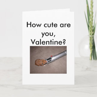 Hur gullig är du? Valentineskort Helgkort