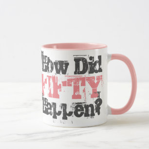 Hur hände femtio? - Två-tonkaffe Mugg