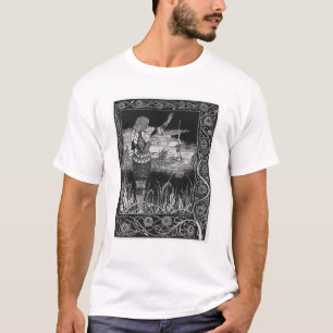 Hur herr Bedivere Cast svärd Excalibur T Shirt