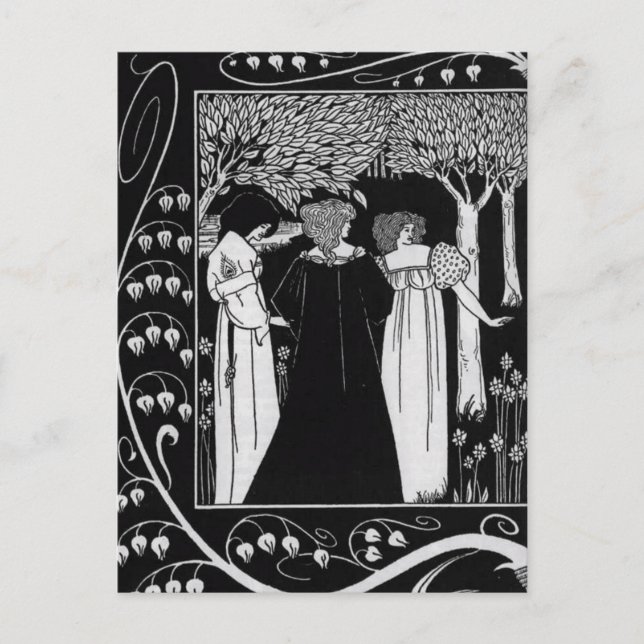 Hur Herr Launcelot var känt av Beardsley Postcard Vykort (Framsida)