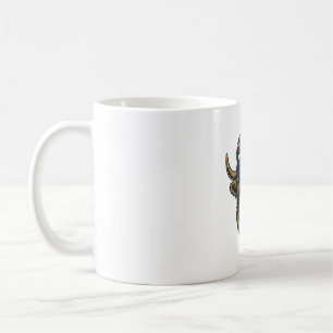 Hur Highland Cow Patriotisk Vintage Western Desig Kaffemugg