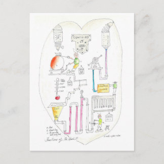 Hur hjärtat fungerar vykort