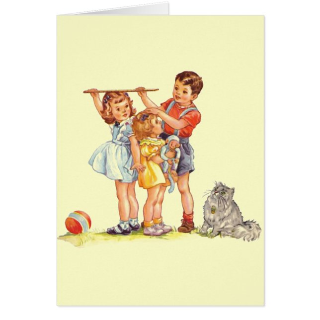 "Hur högväxt är du? ", Hälsningskort (Framsidan)