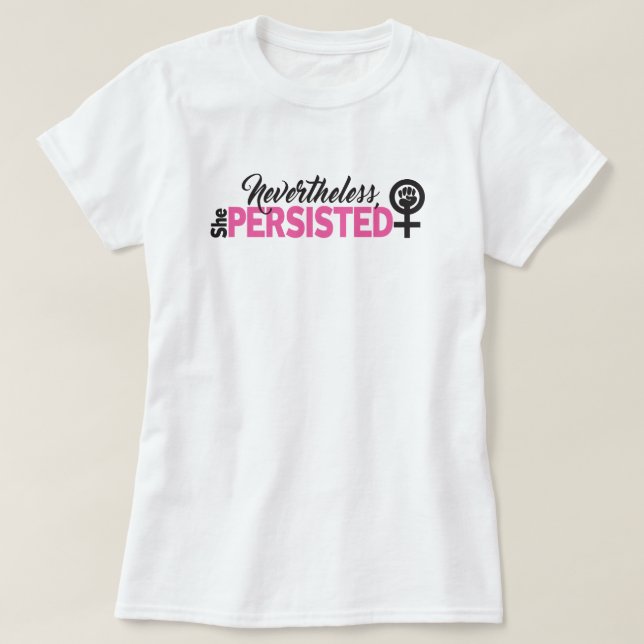 Hur hon än envisades T-shirt (Design framsida)