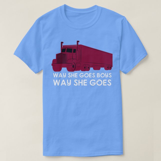 Hur hon går till Boes Trucker T Shirt (Design framsida)