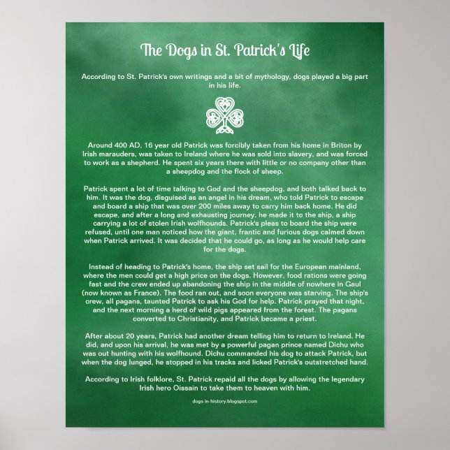 Hur Hundar Inspired St. Patrick Poster (Framsidan)