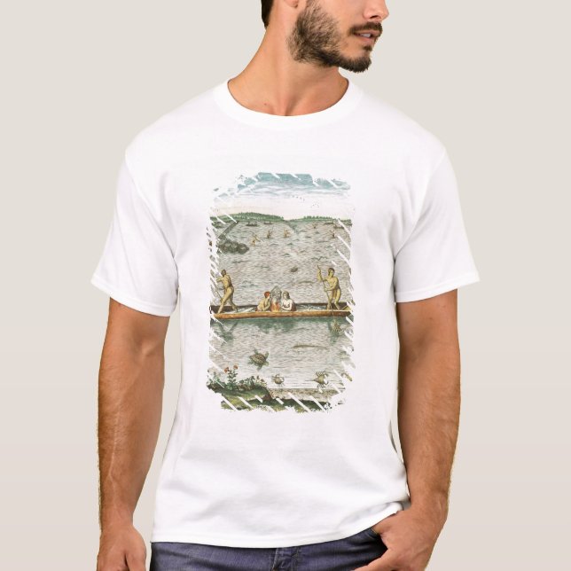 Hur indierna fångar deras fisk t shirt (Framsida)