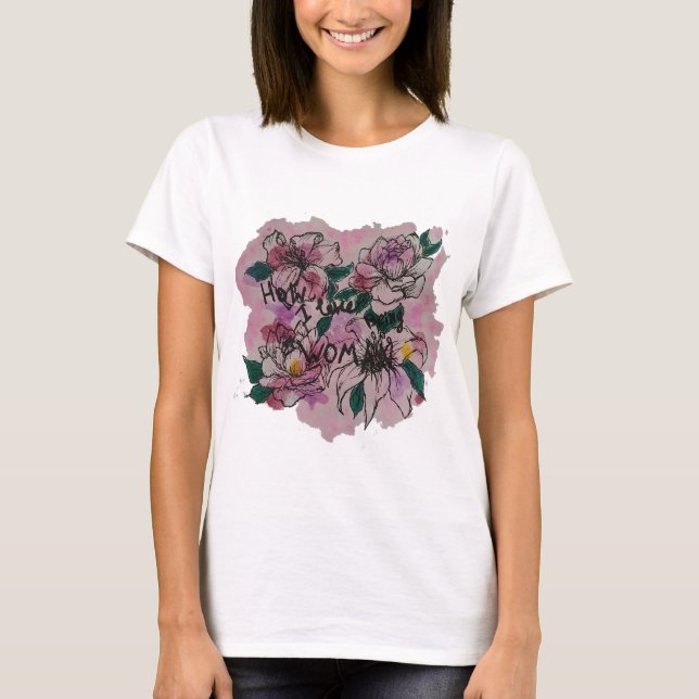 Hur jag älskar att vara kvinna.. t shirt (Framsida)