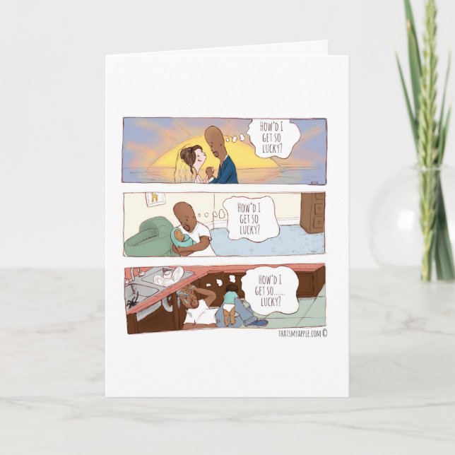 Hur jag fick så det lyckliga årsdag-/kärlekkortet kort (Framsida)