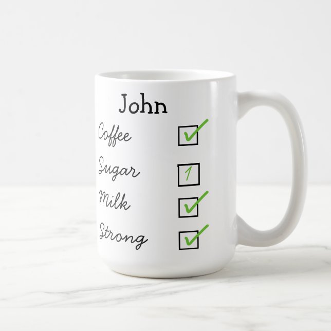 Hur jag gillar min kaffepersonlig mugg (Höger)