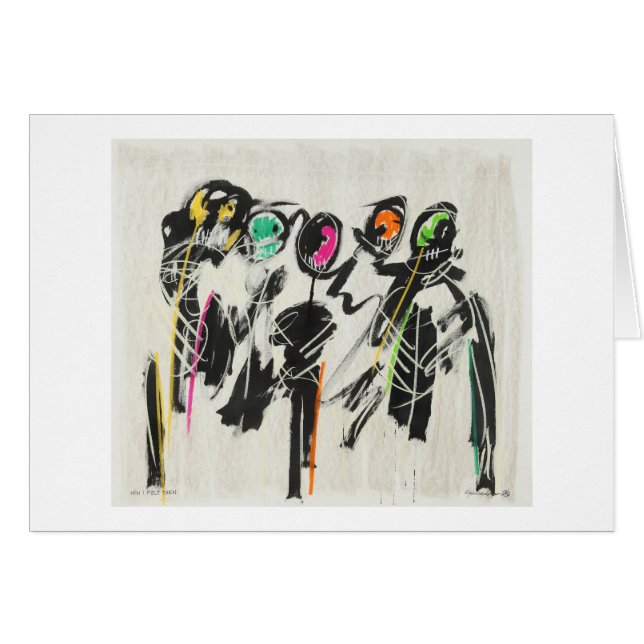 Hur jag klädde med filt därefter hälsningskort (Framsidan Horizontal)