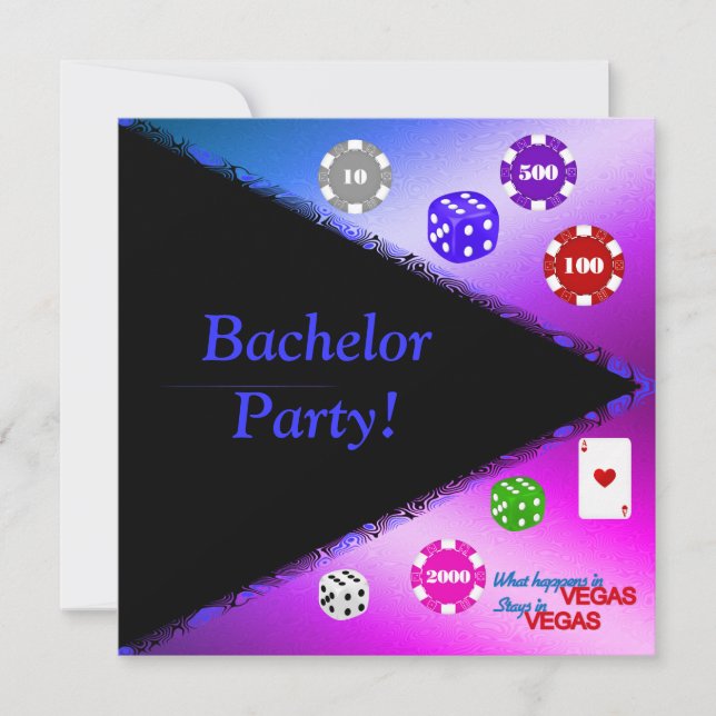 HUR JAG ROLL BASAHELOR INVITATION-övertoning Inbjudningar (Framsida)