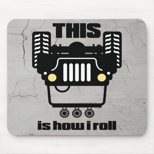 Hur jag rullar | 4x4 Offroad Sten Crawler Lastbil Musmatta (Framsidan)