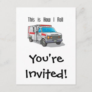 Hur jag rullar Ambulance Inbjudningar