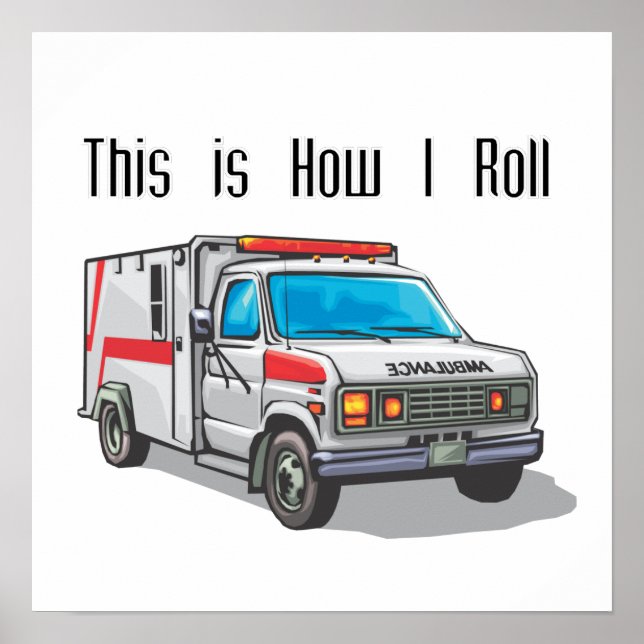 Hur jag rullar Ambulance Poster (Framsidan)