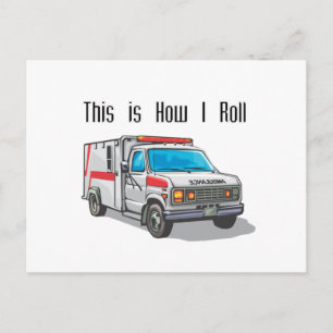 Hur jag rullar Ambulance Vykort