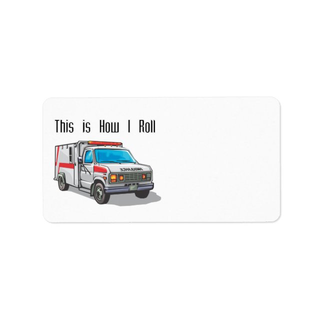 Hur jag rullar ambulans adressetikett (Framsidan)