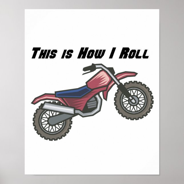 Hur jag rullar (Dirt Bike) Poster (Framsidan)