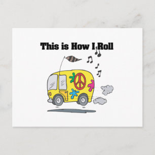 Hur jag rullar (Hippie Van) Vykort